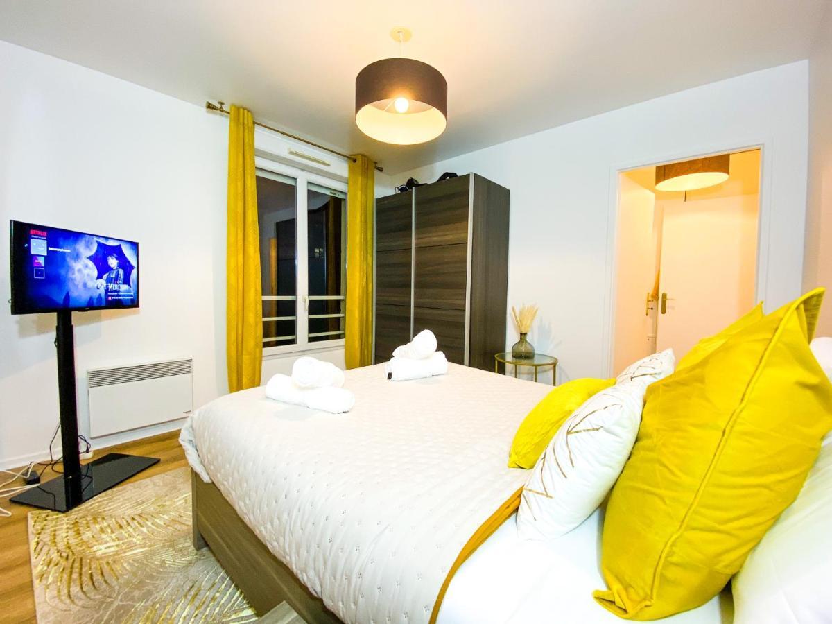 The Golden House * Parking * Garden Apartment Corbeil-Essonnes Bagian luar foto