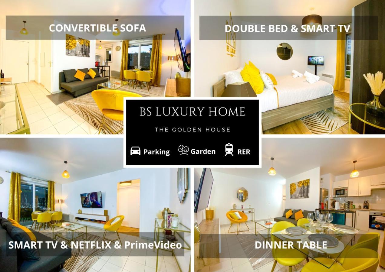 The Golden House * Parking * Garden Apartment Corbeil-Essonnes Bagian luar foto